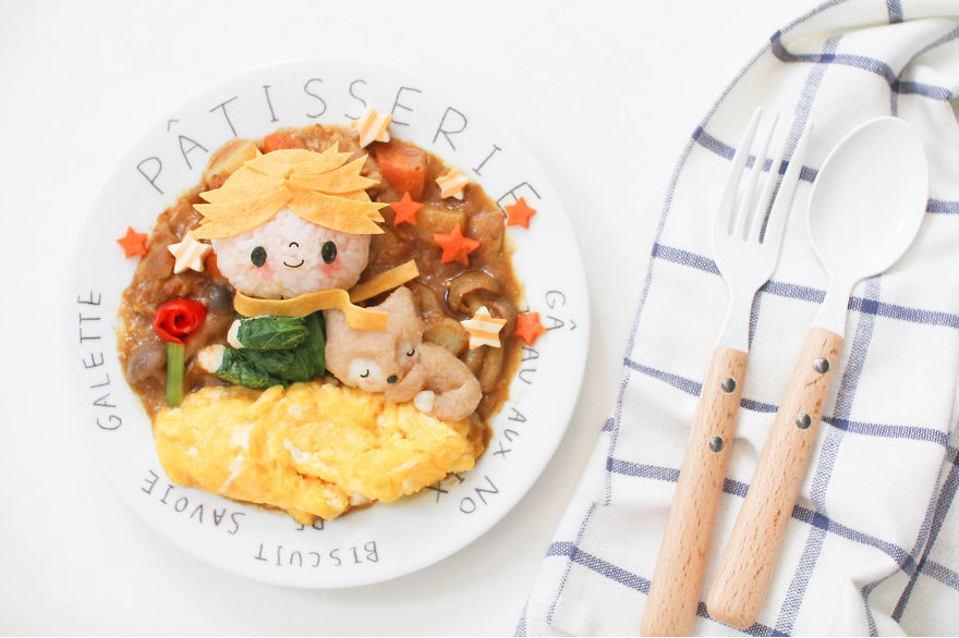 吃貨福利：當(dāng)卡通人物變成愛心便當(dāng)（組圖）