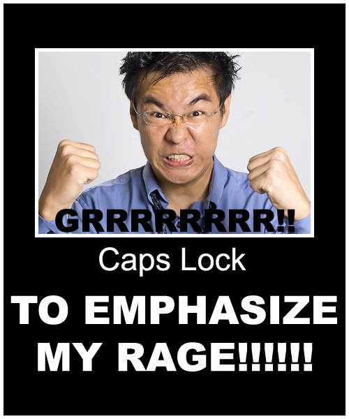 大寫鎖定語調(diào):在沉默中爆發(fā)