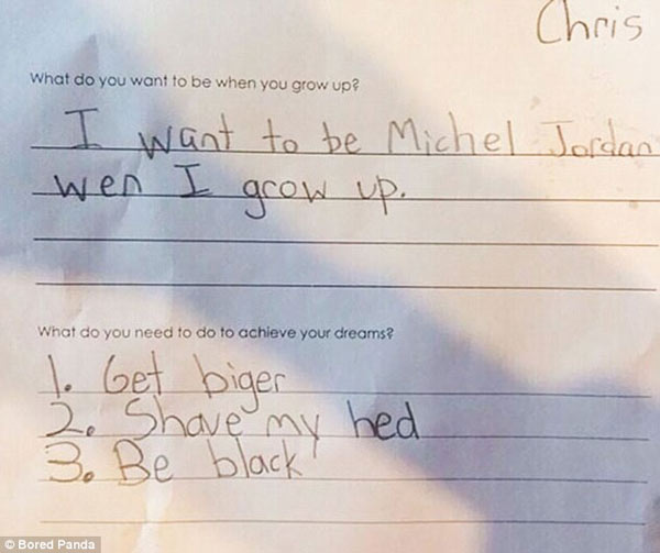 盤點(diǎn)孩子們那些有趣的人生目標(biāo)(組圖)