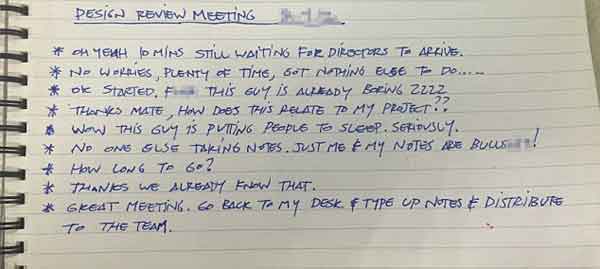 開會那些事兒:亂寫亂畫假裝很忙