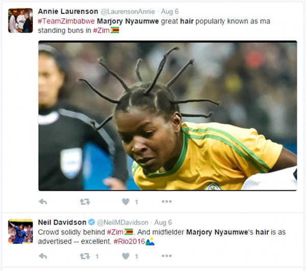 推特炸開鍋了:里約健兒怪咖發(fā)型引眾人吐槽(組圖)