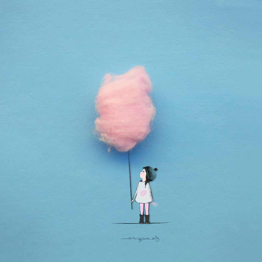 我用花瓣、果子、棉花糖變出了童話世界（組圖）