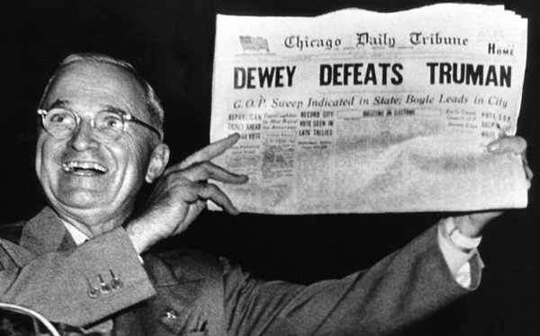 美媒大選預(yù)測出錯 尷尬召回十萬《女總統(tǒng)》特刊