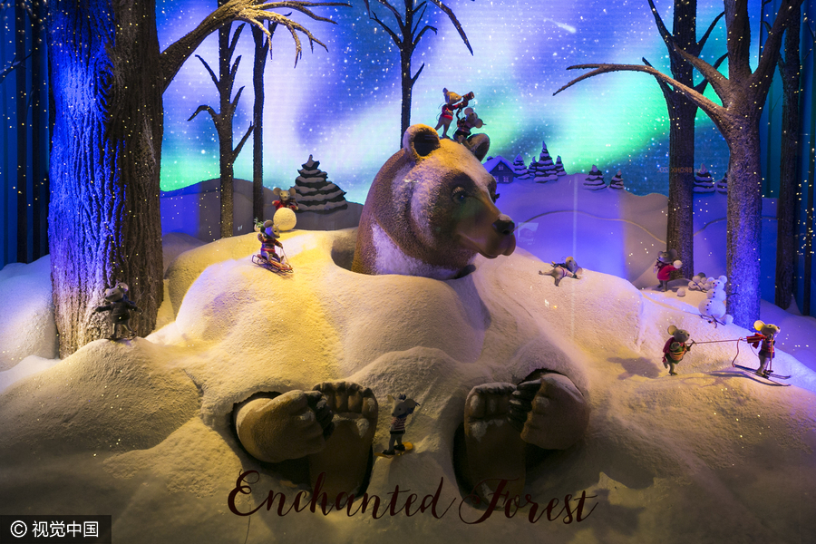 圣誕季從這里開始！最美圣誕節(jié)展示櫥窗欣賞（組圖）