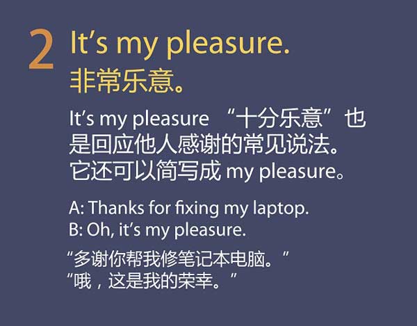 五種英語(yǔ)表達(dá)說(shuō)“不客氣”