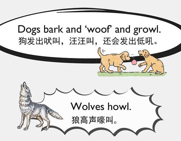 自然界中有各種聲音 如何用英語(yǔ)來(lái)描述動(dòng)物的叫聲？