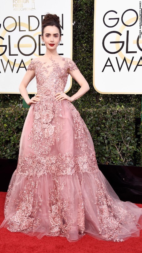 顏值爆表禮服亮眼：2017金球獎(jiǎng)紅毯秀搶鮮看（組圖）