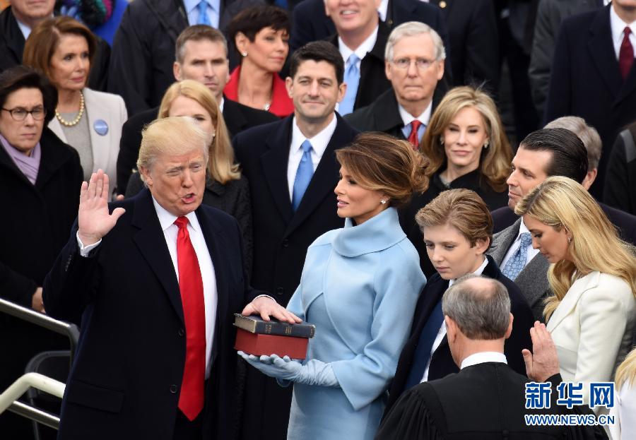 特朗普宣誓就任美國(guó)總統(tǒng)（組圖）