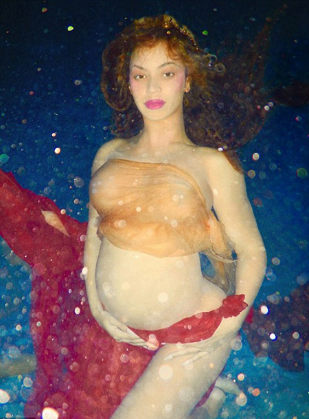 懷個(gè)孕都這么美！碧昂絲大肚照人氣創(chuàng)紀(jì)錄