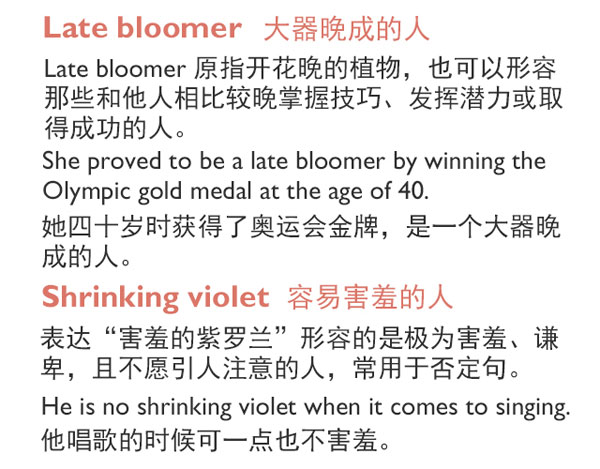 “花語”：和花有關(guān)的英語表達