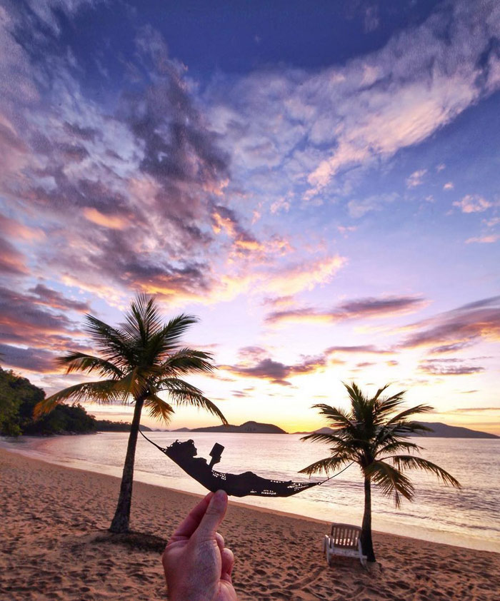 創(chuàng)意無(wú)處不在，這個(gè)小伙子用剪紙玩壞了全球的地標(biāo)（組圖）