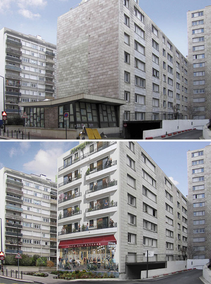 化腐朽為神奇！你見過這么美的墻畫嗎？（組圖）