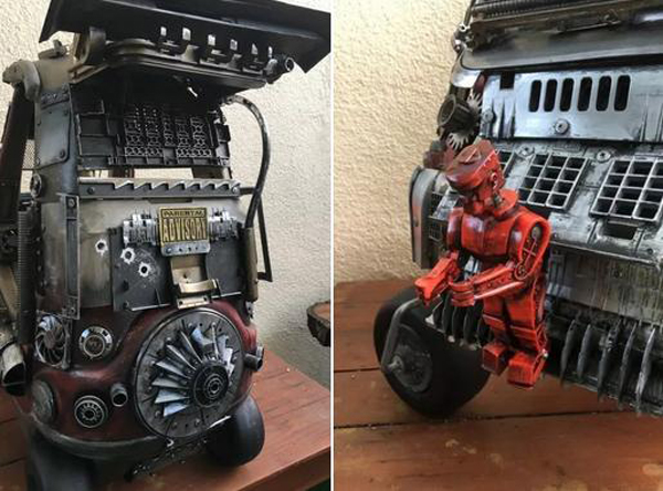 史上最拉風(fēng)兒童車(chē) 廢舊零件再現(xiàn)“瘋狂的麥克斯”(組圖)