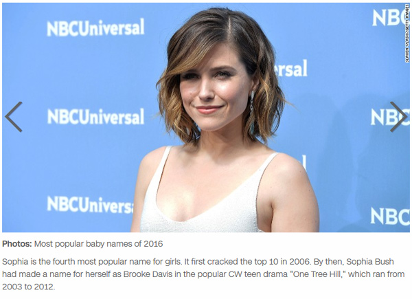 美國(guó)最流行寶寶名 艾瑪、諾亞居首