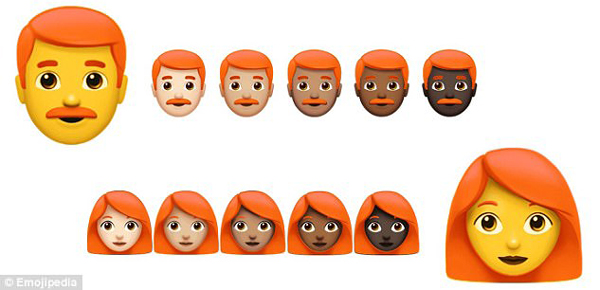 Emoji又出新表情了！光頭和紅發(fā)人士也將擁有專屬表情