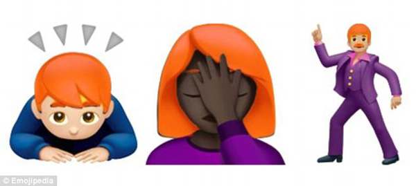 Emoji又出新表情了！光頭和紅發(fā)人士也將擁有專屬表情