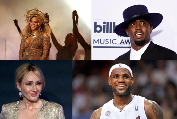 福布斯全球百大名人收入榜:吹牛老爹力壓碧昂斯問鼎榜首