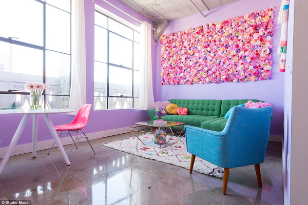 少女心炸裂！好想擁有這間夢幻的“彩虹屋”（組圖）