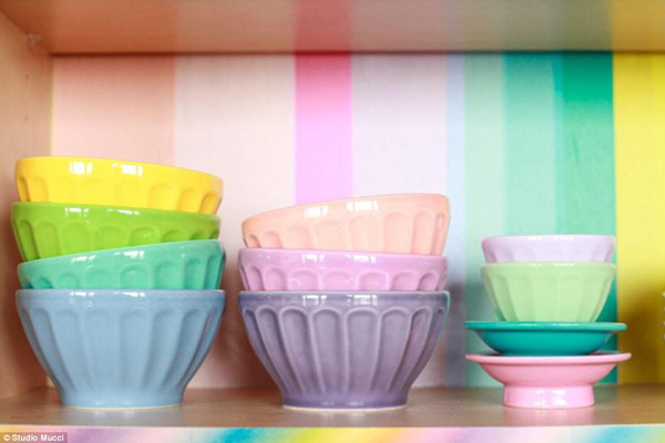 少女心炸裂！好想擁有這間夢幻的“彩虹屋”（組圖）