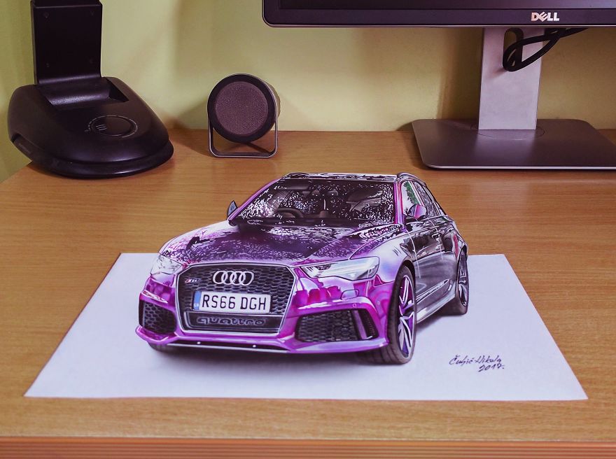 你沒看錯(cuò)，這真的是畫：以假亂真的3D彩繪（組圖）