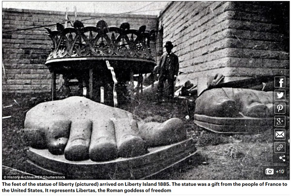 美國自由女神像原來不是綠色的？