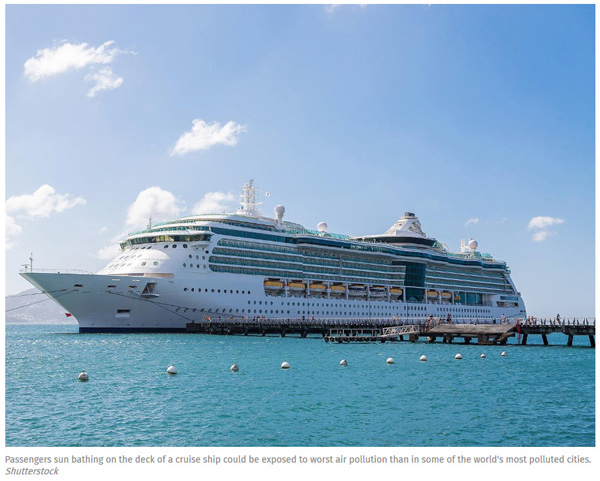 郵輪是空氣污染重災(zāi)區(qū) 空氣質(zhì)量比嚴重污染城市更差