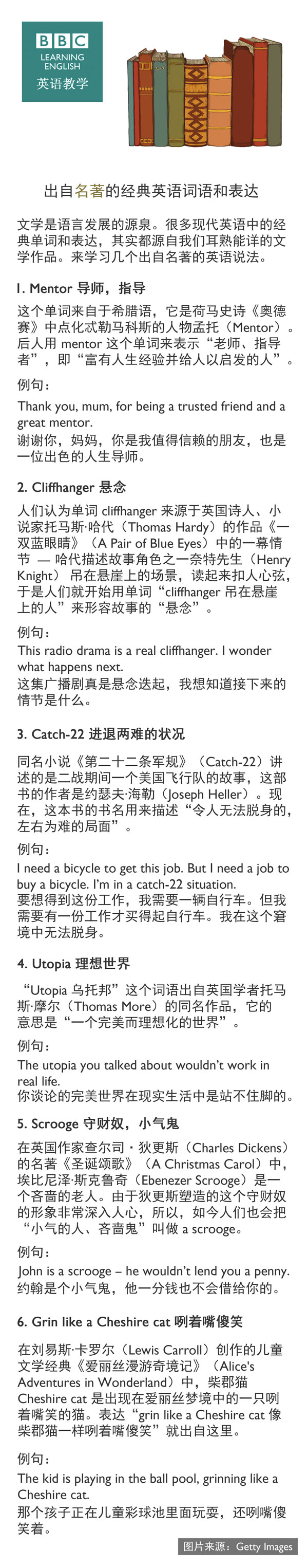 出自名著的經(jīng)典英語詞語和表達(dá)