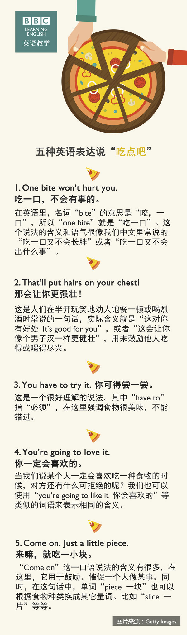 五種英語(yǔ)表達(dá)說“吃點(diǎn)吧”