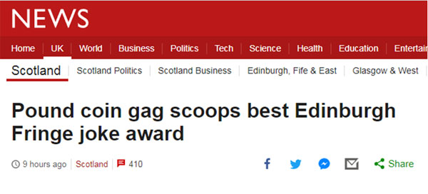 華裔小哥講了個(gè)段子，就榮獲了愛丁堡國(guó)際藝穗節(jié)笑話獎(jiǎng)，這種英式幽默你能懂嗎？