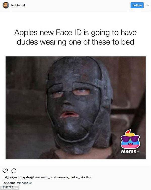 iPhone X面部識(shí)別遭惡搞 防伴侶偷窺面罩問世