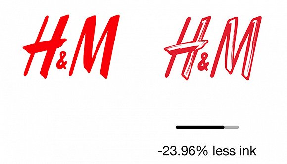 為了節(jié)能環(huán)保，這家公司給眾多品牌的商標(biāo)瘦身