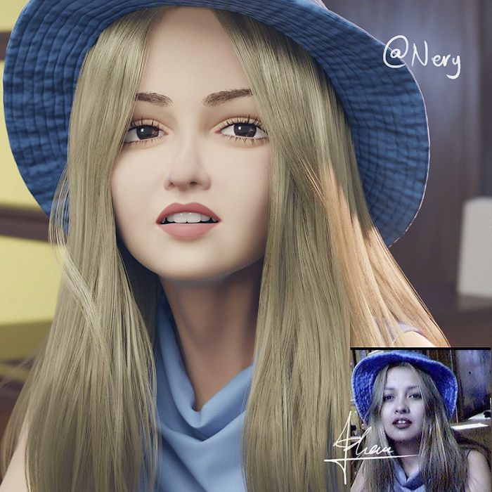 真人肖像變成動(dòng)畫主角！3D藝術(shù)家實(shí)現(xiàn)你的“皮克斯夢(mèng)”（組圖）