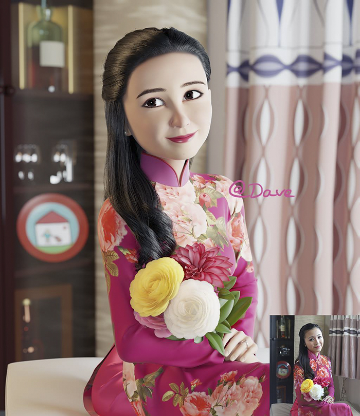 真人肖像變成動(dòng)畫主角！3D藝術(shù)家實(shí)現(xiàn)你的“皮克斯夢(mèng)”（組圖）