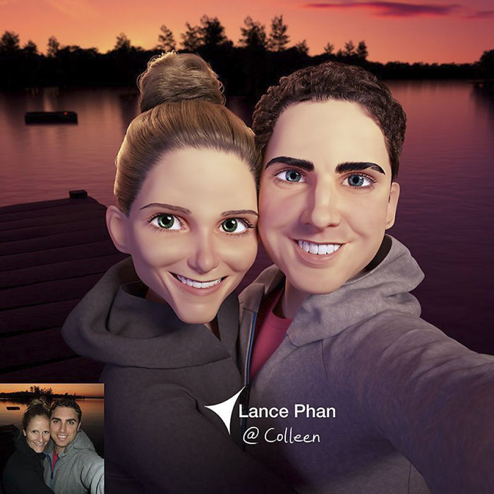 真人肖像變成動(dòng)畫(huà)主角！3D藝術(shù)家實(shí)現(xiàn)你的“皮克斯夢(mèng)”（組圖）