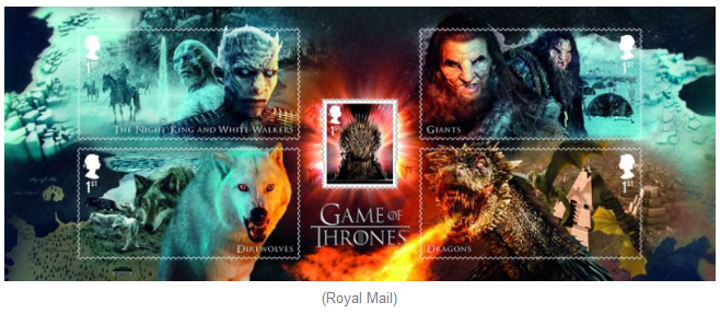快來圍觀:英國皇家郵政發(fā)行的“權(quán)力的游戲”郵票(組圖)