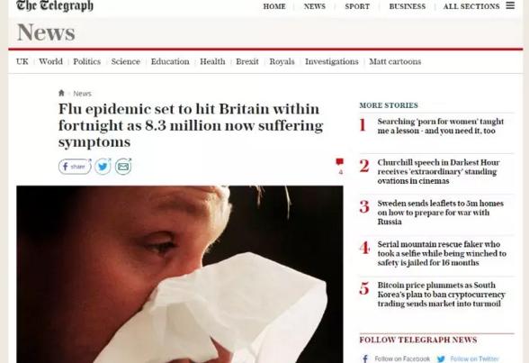 警報(bào)！警報(bào)！流感席卷全球，你中招了么？