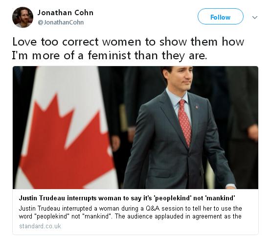 到底用mankind還是peoplekind？ 加拿大總理也開(kāi)始“咬文嚼字”