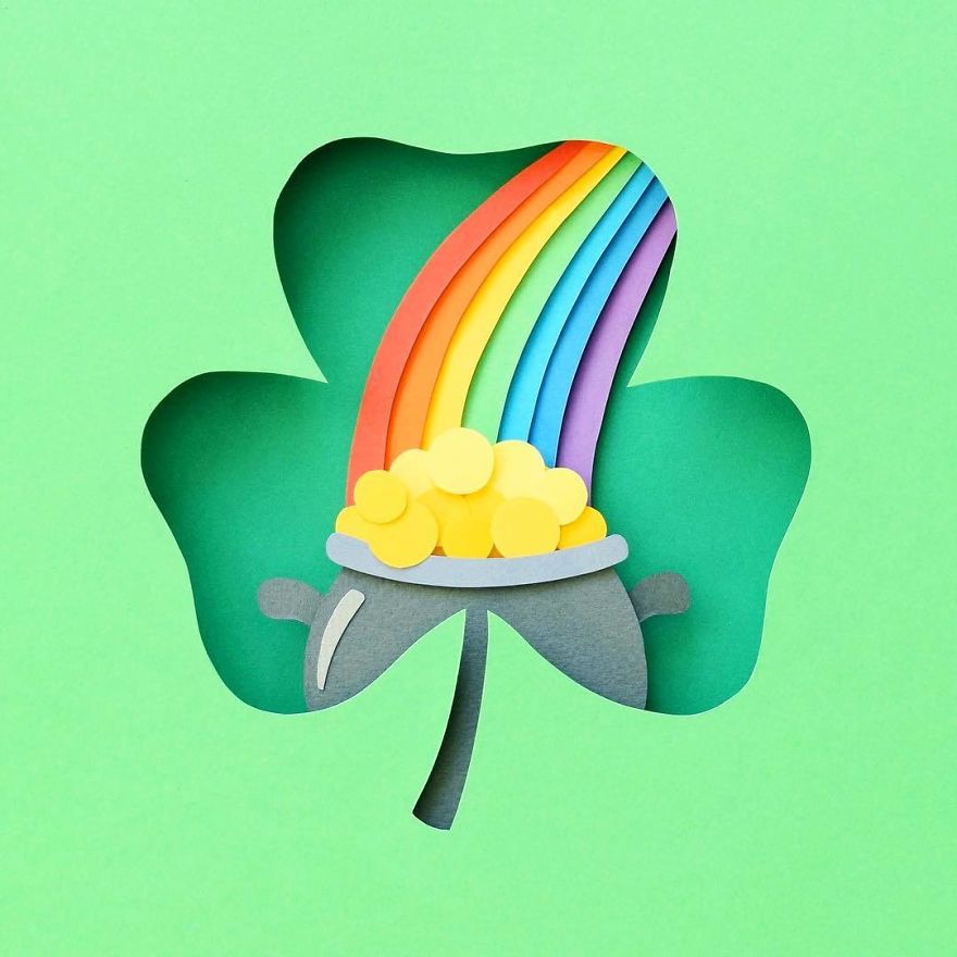 原來(lái)這就是春天的感覺(jué)：用彩紙剪出春意盎然（組圖）