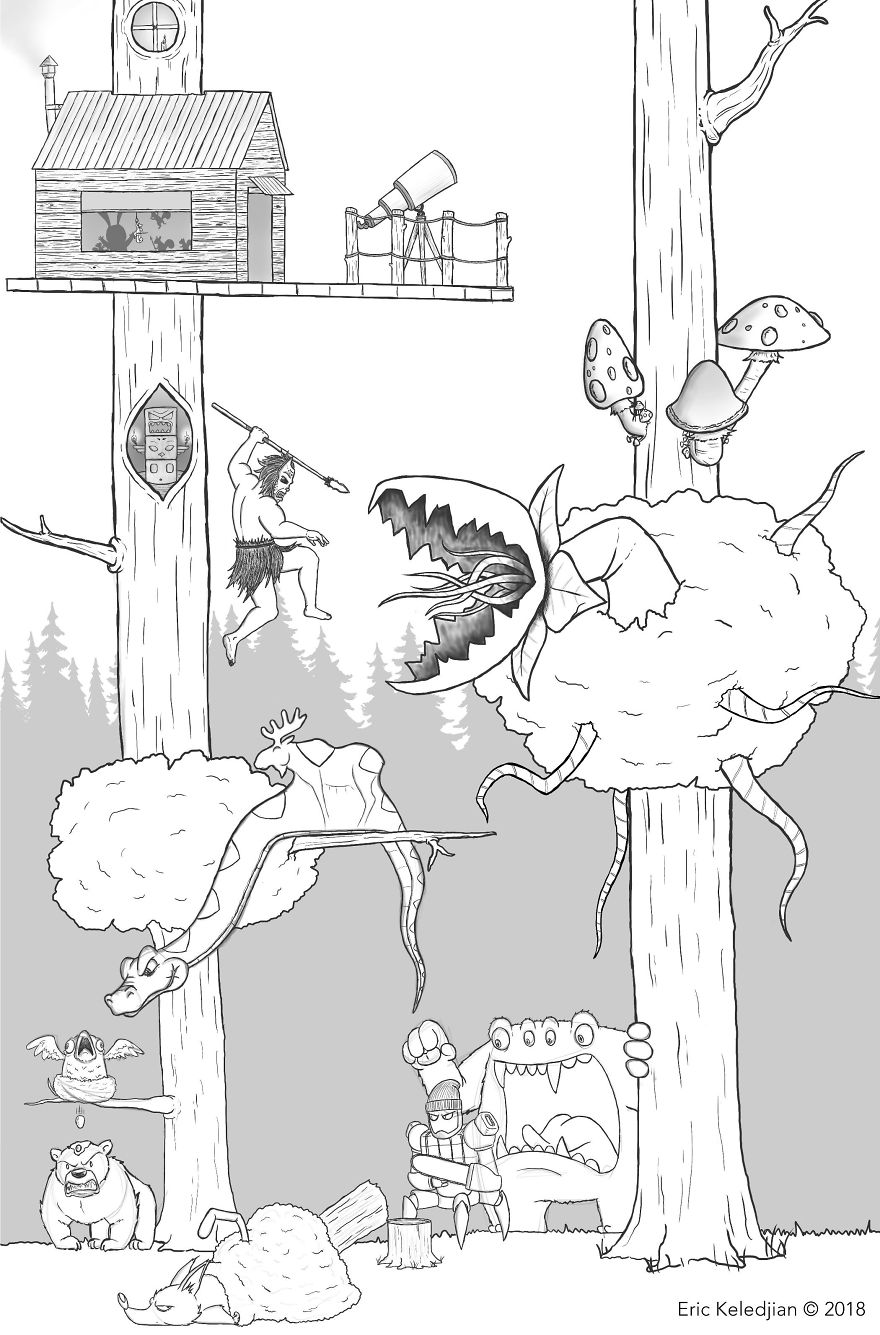 每天往這張畫上加一個(gè)人物，19天后……（組圖）