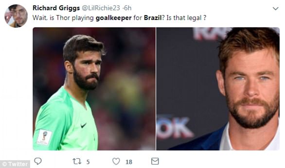 巴西國(guó)足高顏值門將火了，網(wǎng)友：確定不是錘哥失散多年的弟弟？