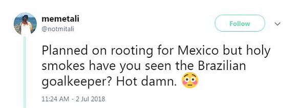 巴西國(guó)足高顏值門將火了，網(wǎng)友：確定不是錘哥失散多年的弟弟？