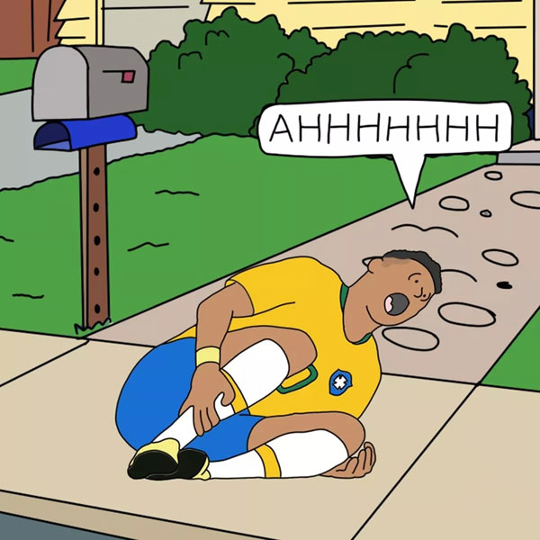 真摔or假摔？痛點(diǎn)最低的內(nèi)馬爾，是位好演員？