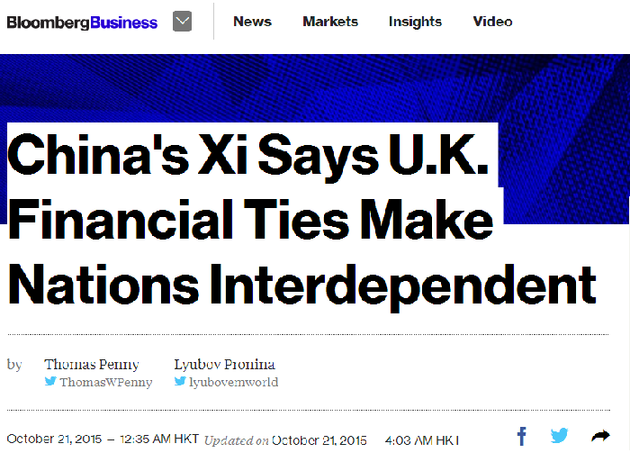 習(xí)大大訪英 外媒怎么看(雙語(yǔ))