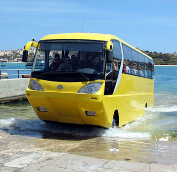 World's first amphibian coach unveiled