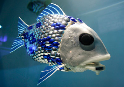 Robot fish detect pollution <BR>英用機器魚測水質(zhì)(圖)