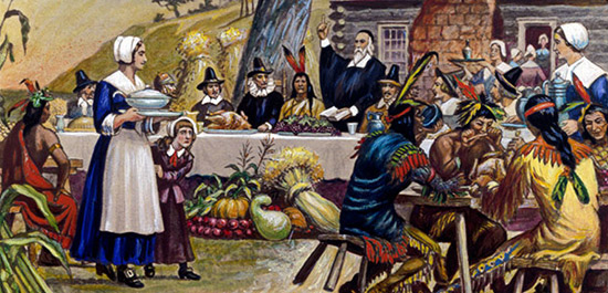 第一個感恩節(jié)時，人們吃的什么？