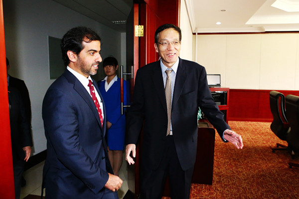 Vice President Liu Shijin Met with Guests from UAE