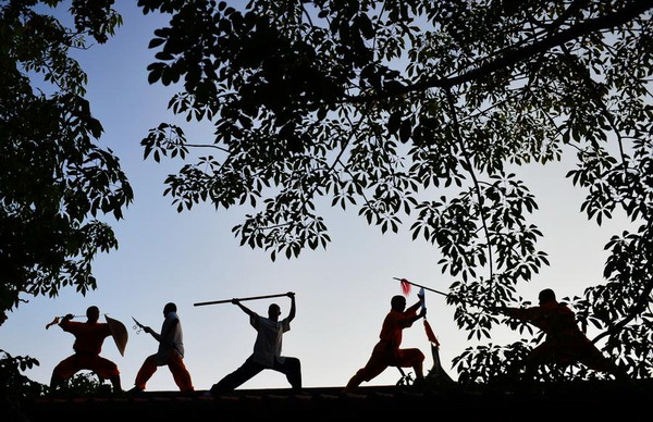Monks at Quanzhou Shaolin Temple