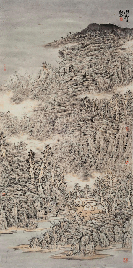 Landscape paintings by Zhou Ding