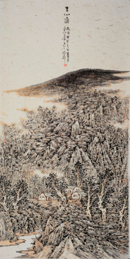 Landscape paintings by Zhou Ding